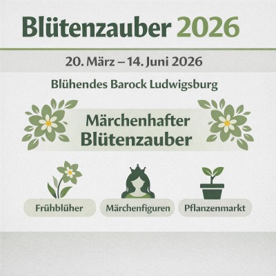 Blütenzauber 2026 im Blühenden Barock von März bis Juni